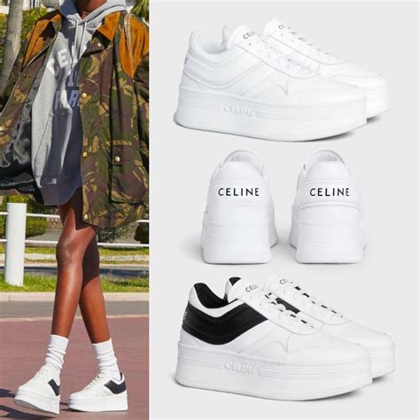 celine sneakers green|celine platform sneakers.